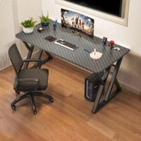 BIURKO GAMINGOWE CZARNE NOWOCZESNE DLA GRACZA STÓŁ LOFT 120 CM