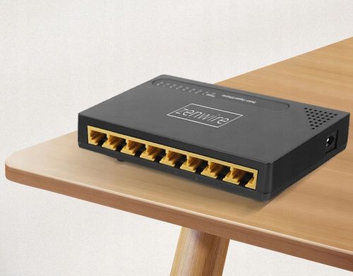 Switch Rozdzielacz LAN 8 Portów Gigabit Ethernet RJ45 1000 MB do Internetu na Arena.pl