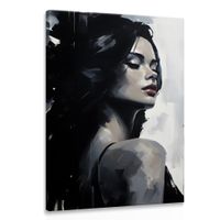 Obraz Na Płótnie PORTRET Kobiety Abstrakcja Styl Glamour 80cm x 120cm