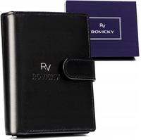 portfel męski ze skóry naturalnej wyposażony w system rfid - rovicky