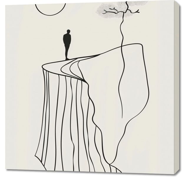 Obraz 90x90cm Samotność i Wzniosłość zdjęcie 1