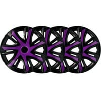 4x Kołpaki 14 NRM N-POWER FIOLETOWO CZARNE SPORT