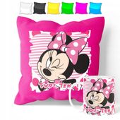 ZESTAW: KUBEK + POSZEWKA - MYSZKA MINNIE - PREZENT WIELE WZORÓW + IMIĘ