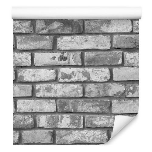 Tapeta Ścienna Szare Postarzane CEGŁY Mur Efekt 3D na Arena.pl