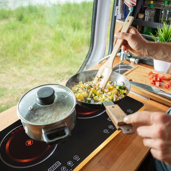 KUCHENKA PŁYTA GRZEWCZA PODWÓJNA DWUPALNIKOWA PRZENOŚNA 4000W ELEKTRYCZNA zdjęcie 14