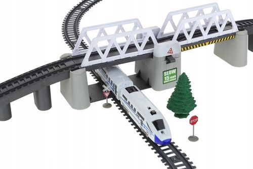 Kolejka Elektryczna Pociąg Ogromny Tor Tunel Podnoszony Most 366cm Wagony na Arena.pl