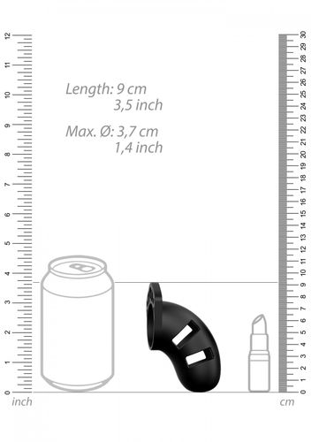 model 20   chastity   3.5   silicone cock cage   black na Arena.pl