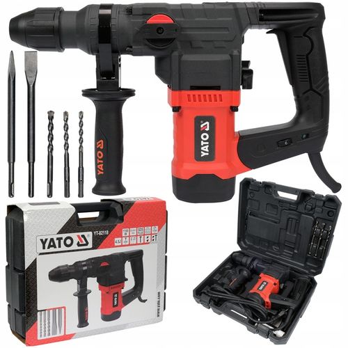 YATO MŁOT UDAROWY MŁOTOWIERTARKA SDS PLUS 1100W 4,5J 3 FUNKCJE + AKCESORIA na Arena.pl