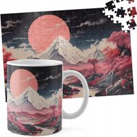 ZESTAW KUBEK + PUZZLE 110EL - JAPONIA GÓRA PIĘKNE WIDOKI KRAJOBRAZ