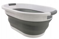 Kosz na pranie składany silikonowy miska 24l  biały