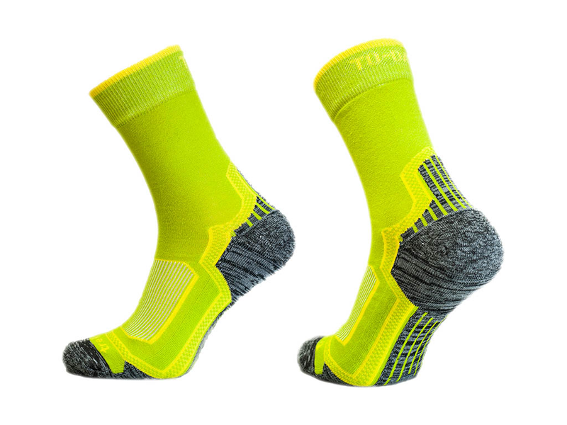 Skarpety sportowe TREKKINGOWE półfrotte fluo 38-40 zdjęcie 4