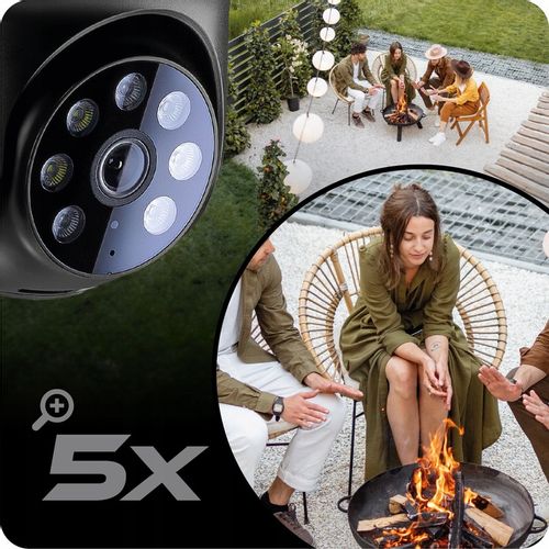 Kamera Zewnętrzna Obrotowa IP WIFI 5MPx 2880x1620 ZOOM x5 LUXTORN 2K na Arena.pl