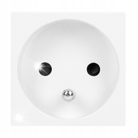 Gniazdo modułowe 45x45mm 230V NOEN OR-GM-9010/W/FR