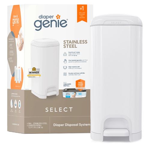 ANGELCARE POJEMNIK NA PIELUCHY STAL NIERDZEWNA DIAPER GENIE + WKŁAD XL na Arena.pl