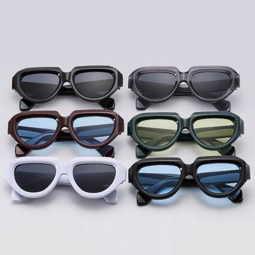 OKULARY PRZECIWSŁONECZNE filtr UV400 Szare damskie męskie + ETUI + ŚCIERKA na Arena.pl