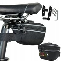 TORBA ROWEROWA TYLNA POD SIODEŁKO POKROWIEC SAKWA POJEMNA DUŻA NA ZAMEK