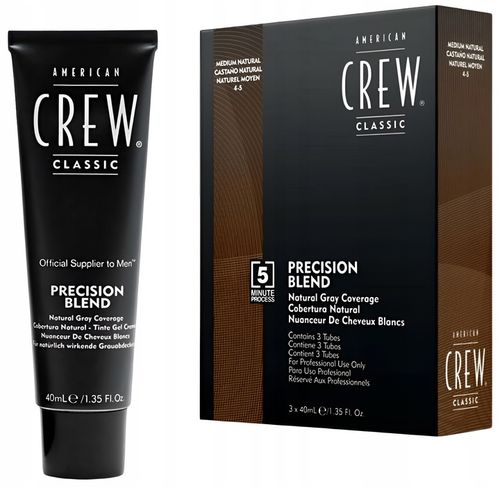 Odsiwiacz do Włosów American Crew Precison Blend Medium Natural 4-5 3x 40ml na Arena.pl