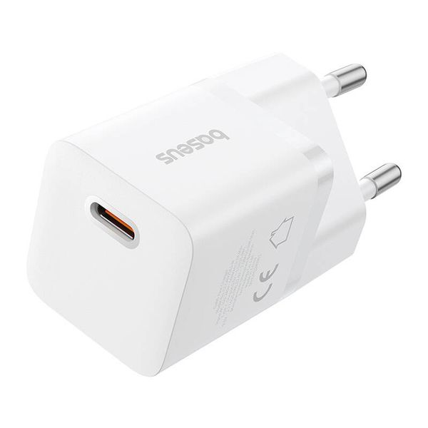 ładowarka baseus gan5 mini 1c, 25w (biały) zdjęcie 2