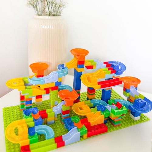 WOOPIE Tor Kulkowy Kulodrom Zjeżdżalnia dla Kulek Konstrukcja 340 el. na Arena.pl