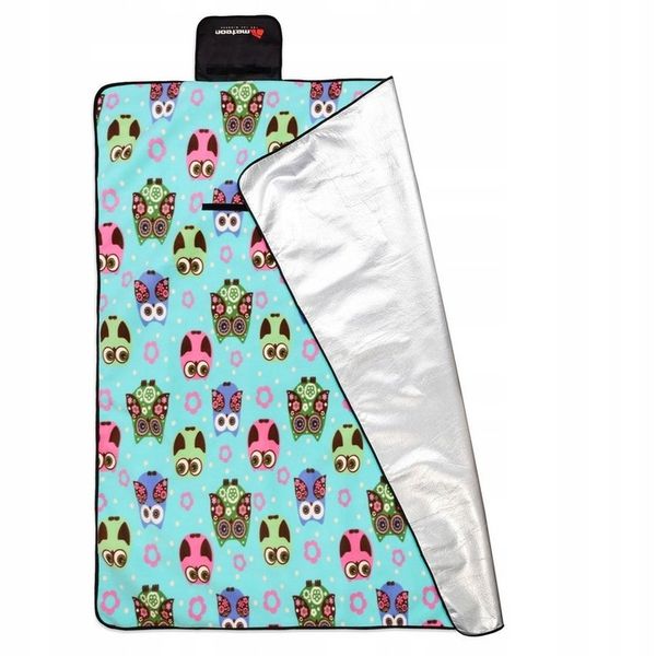 METEOR Duży Koc Na Plażę Piknik 200x200 cm zdjęcie 5