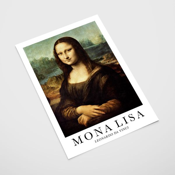 Plakat mona lisa da vinci 50x70 cm zdjęcie 2