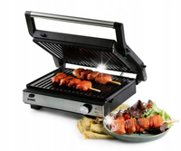 DOMO DO9287G czarny 166 W grill elektryczny rozkładany + gofrownica