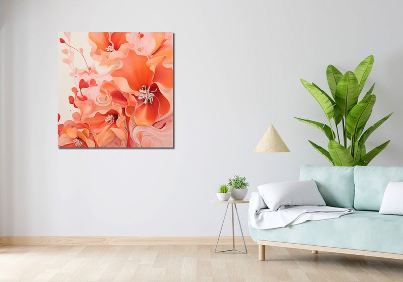 Obraz 90x90cm Płynąca Pasja zdjęcie 2