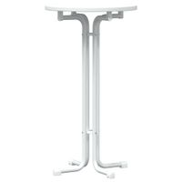 Stolik jadalniany, biały, Ø60x110 cm