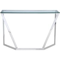 Szklana konsola Houston HO-C1304S Cosmolight przezroczysta srebrna