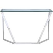 Szklana konsola Houston HO-C1304S Cosmolight przezroczysta srebrna