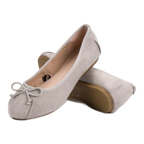 Szare Wiązane Baleriny r.38 na Arena.pl