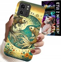 ETUI DO MOTOROLA EDGE 40 - ZNAK ZODIAKU, RYBA ASTRONOMIA + FOLIA