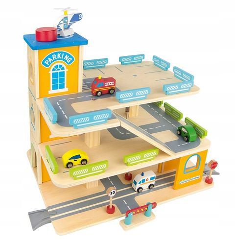 Garaż i parking 3 poziomy, auta (4) helikopter na Arena.pl