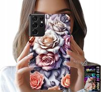 ETUI DO SAMSUNG GALAXY S21 Ultra - KWIECISTE WZORY RÓŻA RÓŻE KWIATKI CASE