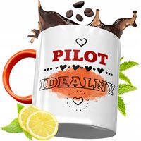 Kubek Pomarańczowy Dla Pilota Prezent Z Nadrukiem Ze Zdjęciem