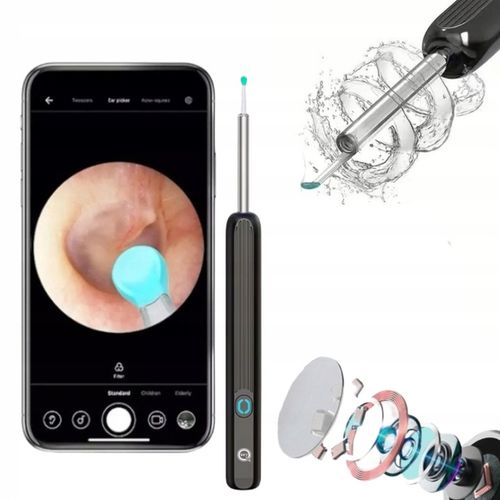 SMART OTOSKOP KAMERA CZYSZCZENIE USZU WOSK WIFI HD APLIKACJA ENDOSKOP na Arena.pl