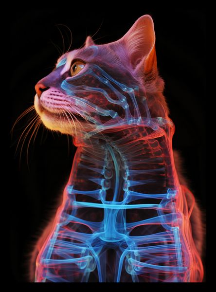 Plakat 20,5x28,4cm Anatomia Kota zdjęcie 2