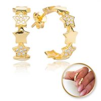 Kolczyki Wiszące Ze Stali Szlachetnej Platerowanej 14K Złotem Kst3314