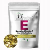 WITAMINA E NATURALNA 400IU 100 KAPSUŁEK SOFTGEL OLIWA Z OLIWEK ANTYOKSYDANT