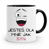 Kubek Czarny Prezent Dla Syna Jesteś Dla Mnie Syn Z Nadrukiem Ze Zdjęciem