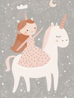 Plakat 60x80cm Wzory dla Dzieci, Dziewczynki Do Pokoju - Princessa