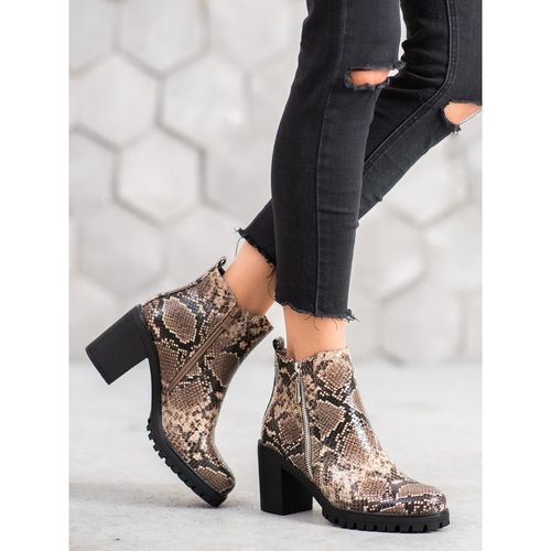 Botki Na Platformie Snake Print r.37 na Arena.pl
