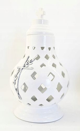 ZNICZ WAZA CERAMICZNA BIAŁA na Arena.pl