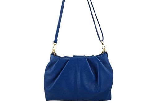 Marszczona torebka z łańcuszkiem - Chabrowa na Arena.pl