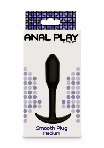 toyjoy smooth analplug medium silikonowy anatomiczny 10,9 cm na Arena.pl