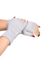 Rękawiczki damskie mitenki szare 20-22 cm YOCLUB