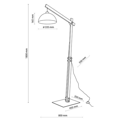 lampa podłogowa oslo brown 6319 tk lighting na Arena.pl