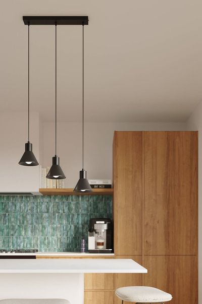 Lampa wisząca Taleja SL.0986 Sollux loftowa do jadalni czarna zdjęcie 4