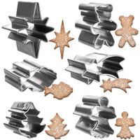 6x Wykrawacze Świąteczne Ciastek Ciasteczek Pierników Foremki Wykrawania