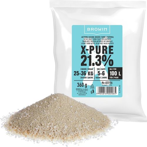 Drożdże gorzelnicze Turbo X-Pure 21,3% 100L na Arena.pl